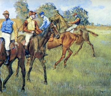 Edgar Degas Painting - caballos de carrera Edgar Degas